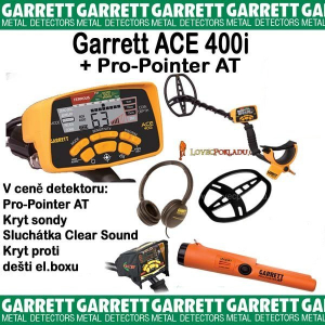 Detektor kovů Garrett Ace 400i + Pro-Pointer AT