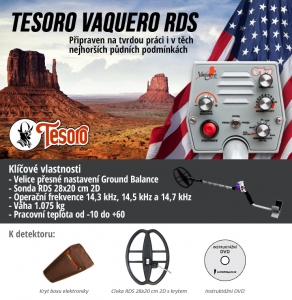 Detektor kovů Tesoro Vaquero RDS