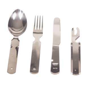 Cutlery set BW 4-piece - stainless steel