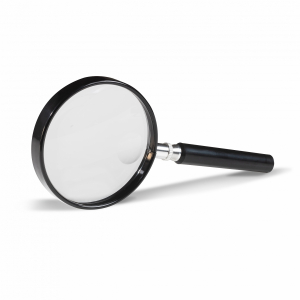 Magnifier with handle, diameter 75mm with 2.5x and 5x magnification - LU2