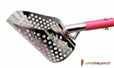 Stainless steel - round sieving blade with detachable handle