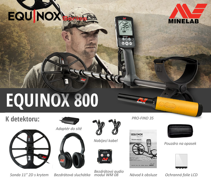 Nové ceny a dohledávačka u všech setů Minelabu Equinox 800