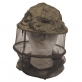 Mosquito net on the head olive with metal spacer frame