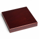 Coin cassette with mahogany VOLTERRA wood texture for 9 QUADRUM capsules or coin frames
