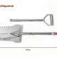 Stainless steel folding spade Renewer - handle D
