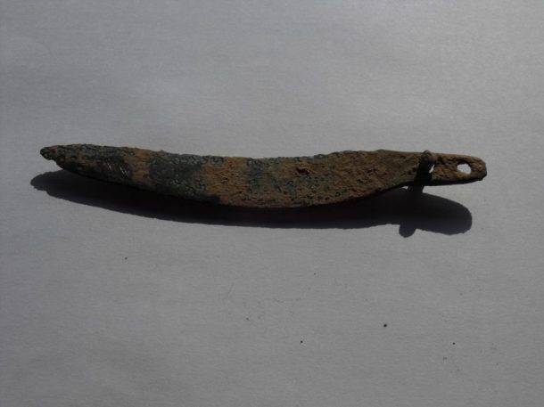 Nůž, kultura lužická, 13. až 8.stol. př.n.l.