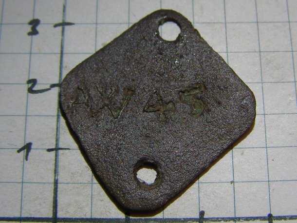 AW 45  - textilní známka