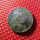3 centesimi 1852