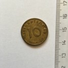 Německá mince rok 1938  10 pfennig