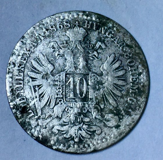 10 Krejcar 1868