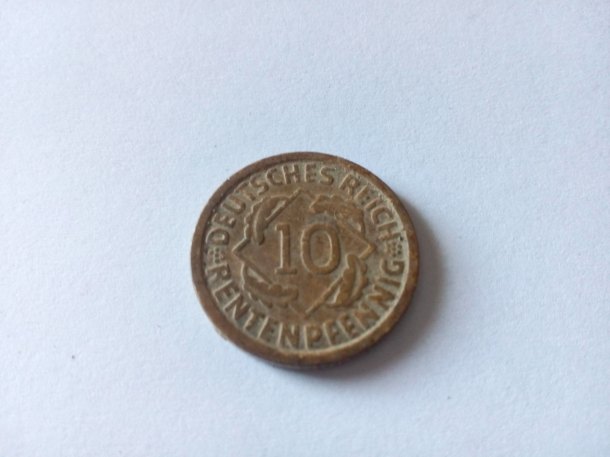 Pěkný 10 pfennig 1924