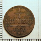 1/4 Kreuzer 1851
