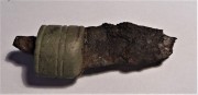 Zlomek FE nože s bronz objímkou, dat.: doba římská