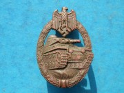 Panzerkampfwagenabzeichen in Bronze