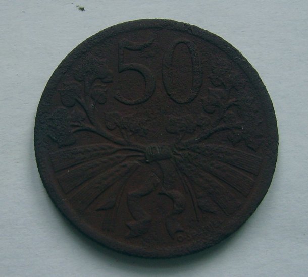 50 haléřů 1922