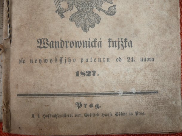 Vandrovnická knížka.1827