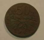 50 haléřů 1922