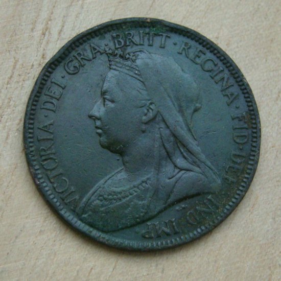 1/2 penny 1897