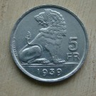 Belgie 5 francs 1939