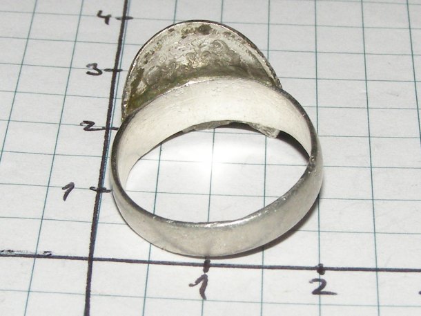Stříbrný prsten se stříbrnou 10 kopějkou 1915