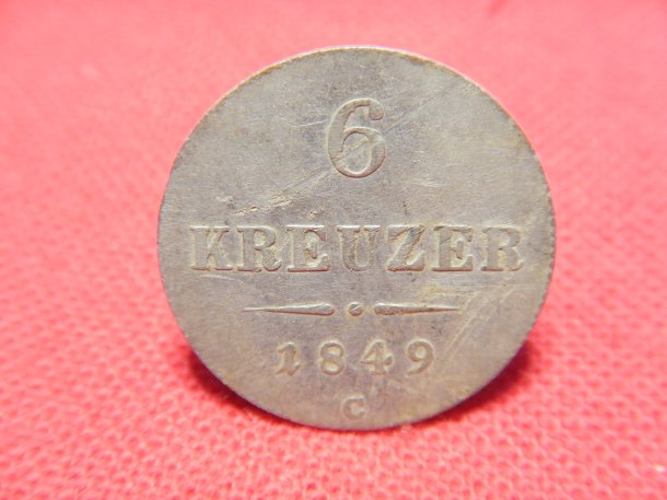 6 kreuzer 1849 C