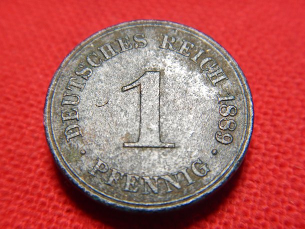 1 pfennig 1889 A