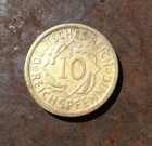 Výmarská republika - Německo (1918–1933) 10 Pfennig