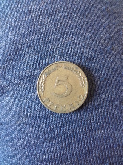 5 pfennig D 1950