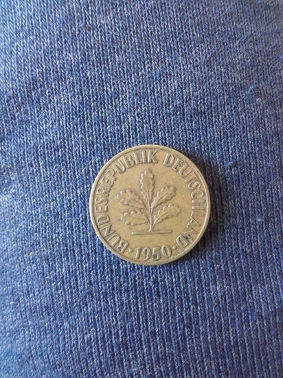 5 pfennig D 1950
