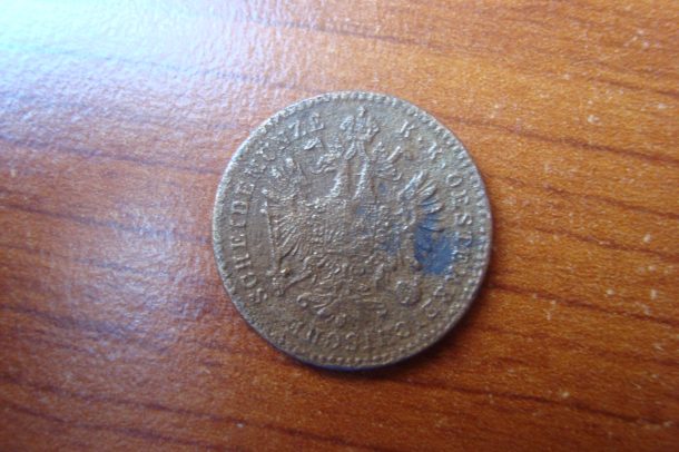 Krejcar 1858 - mincovna Kremnica