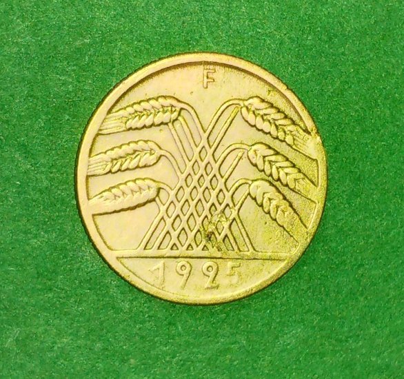 10 Reichspfennig 1925 F