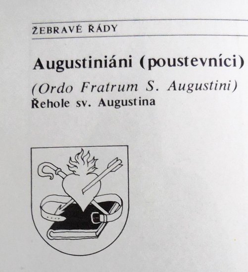 Církevní odznak-Augustiniáni