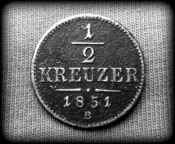 1/2 kreuzer 1851 B