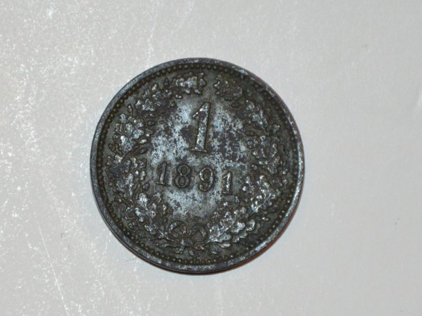 1 krejcar RU 1891