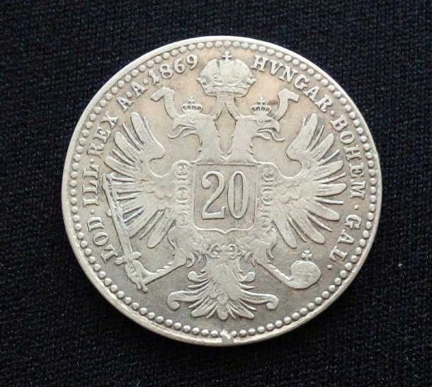 20 Krejcar 1869