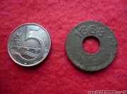 Mince s letopočtem 1668