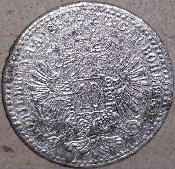 První mince letos,10ti kreuzer FJI