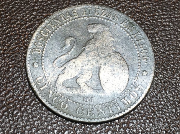 5 Centimos 1870