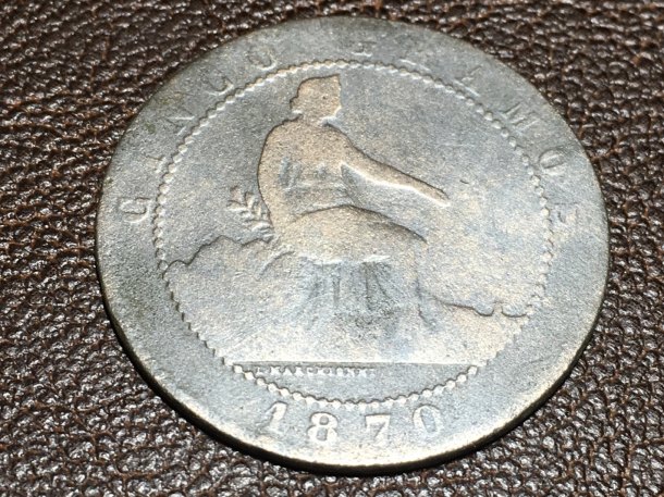 5 Centimos 1870