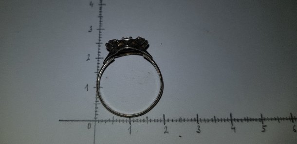Ag prsten s kamínky