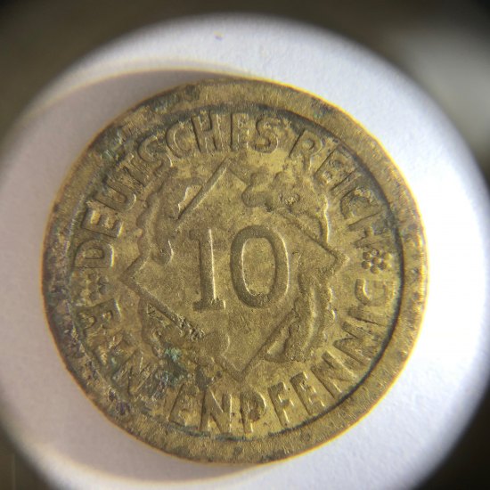 10 Reichspfennig 1924 F