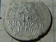 Ag : 10 krajczár 1869 KB