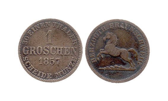 Vévodství Braunschweig, Wilhelm (1831-1884), groš 1857