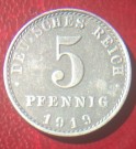 5 pfennig Wilhelm ll