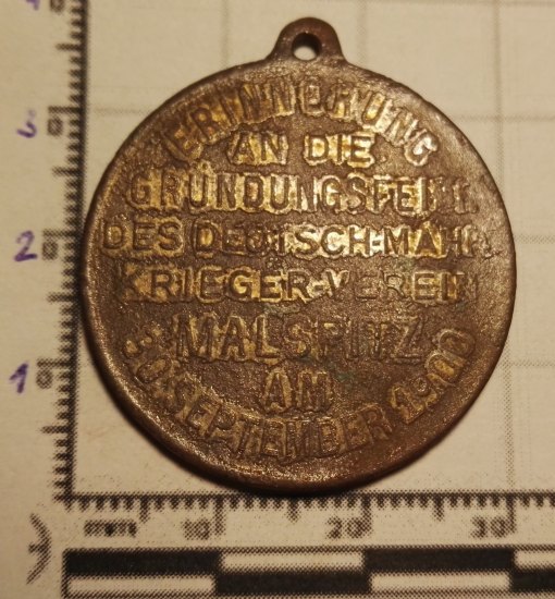 Pamětní medaile Malešovice 1900