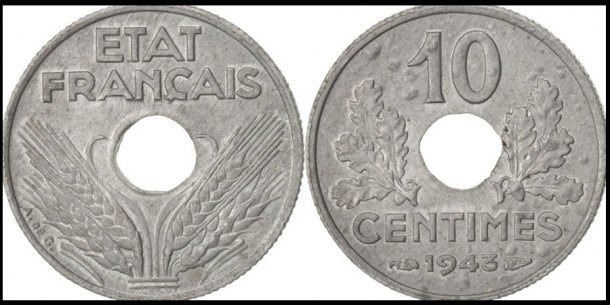 ►10 centimes 1943◄