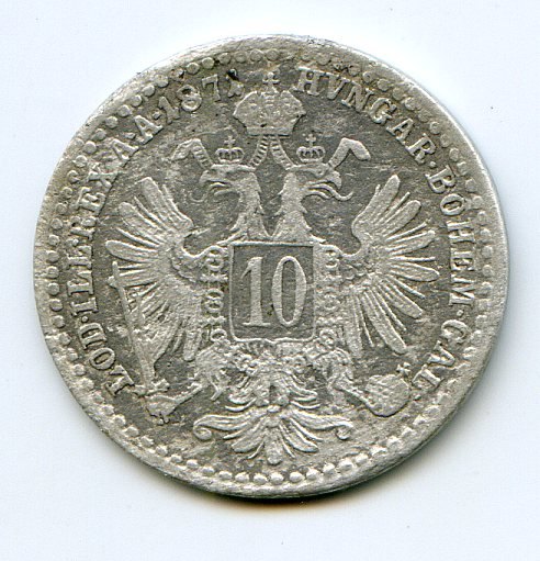 10 Kreuzer 1871 R!