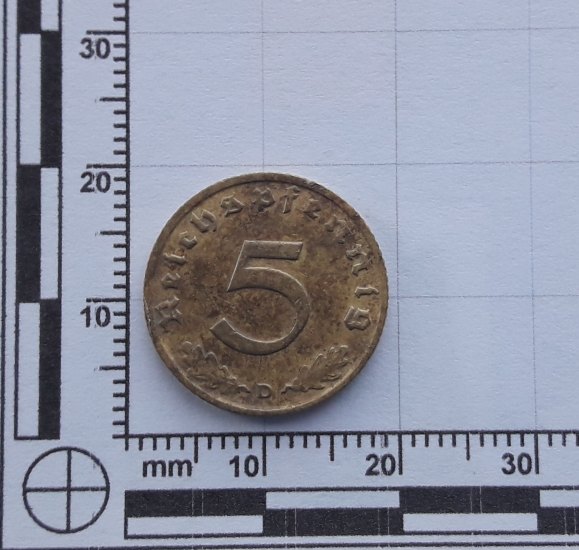 5 reichspfennig 1938