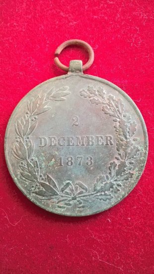 Medaile 2 december 1873