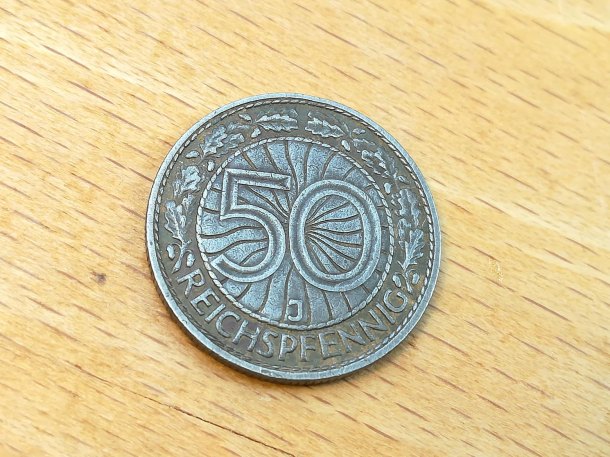 Parádní mince v parádním stavu - 50 Pfennig 1931 J